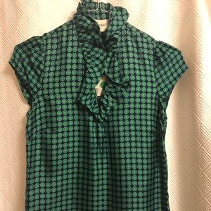 NWT Elizabeth McKay Elizabeth Silk Blouse Size 4